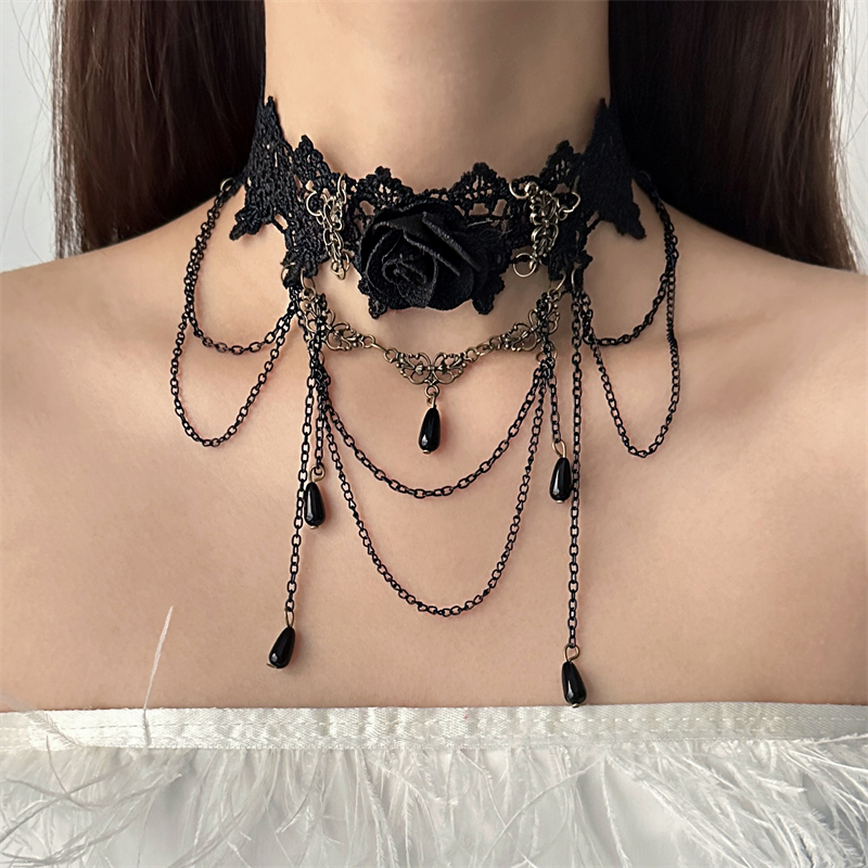 Black Rose Cascade Choker 1