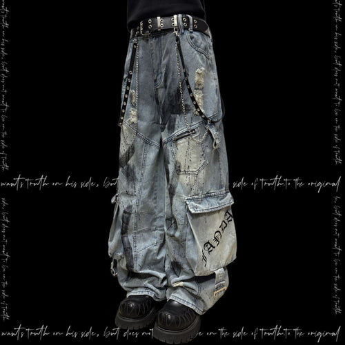 Bleached Cargo Pants 1
