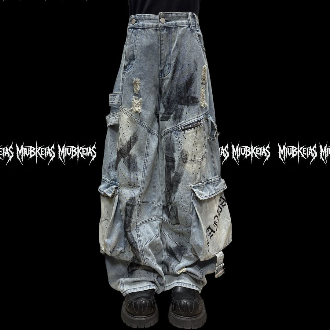 Bleached Cargo Pants 2