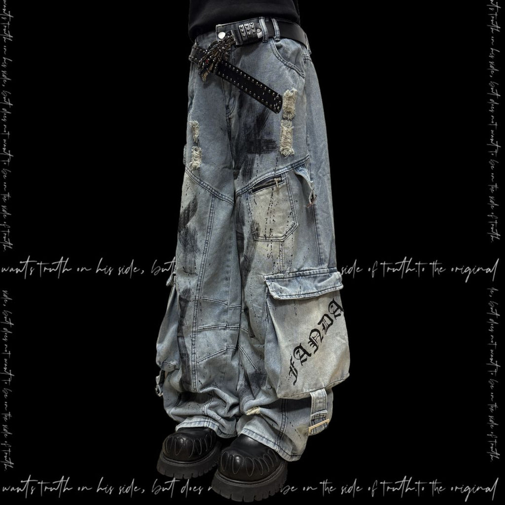 Bleached Cargo Pants 3