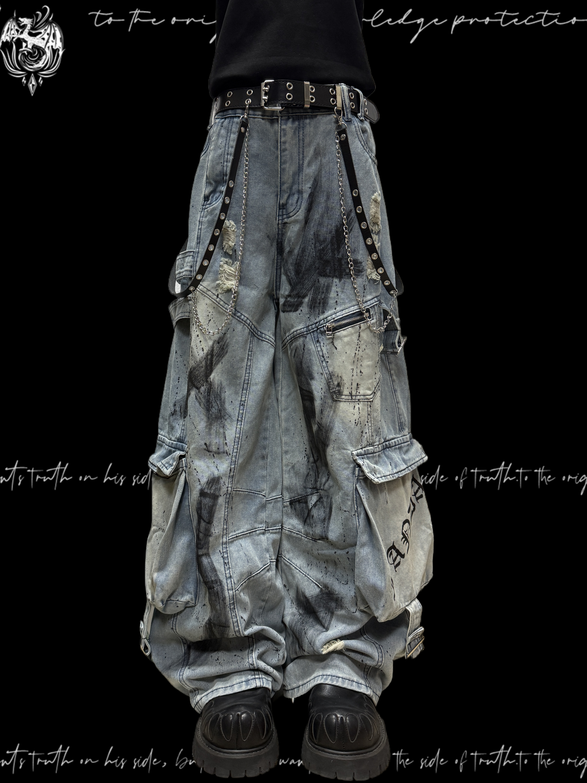 Bleached Cargo Pants 5