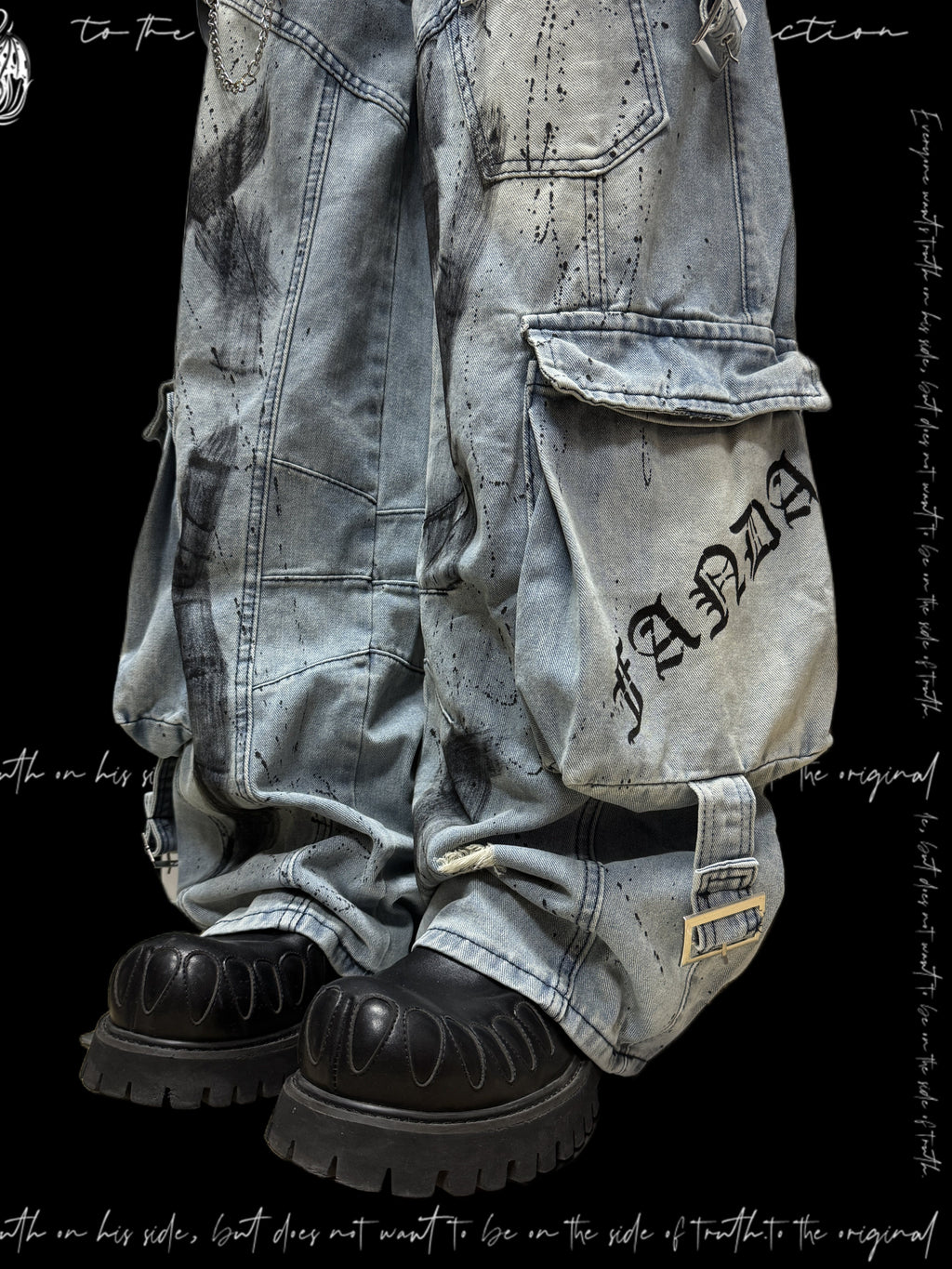Bleached Cargo Pants 8