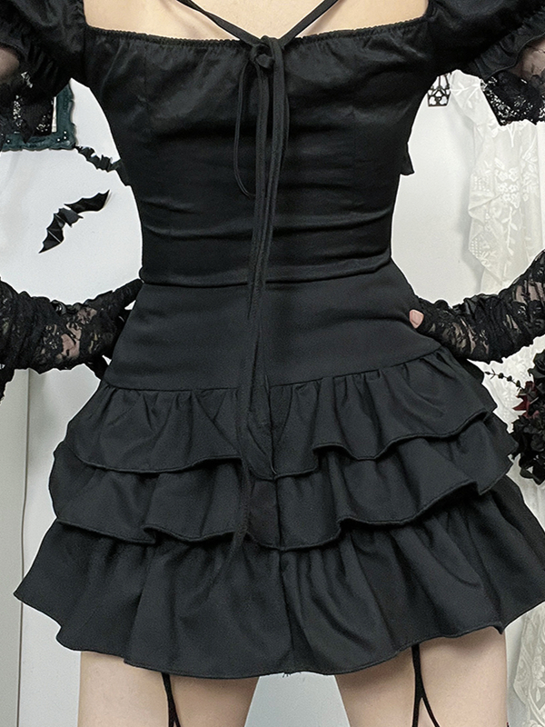 Cross Chain Ruffle Skirt 6