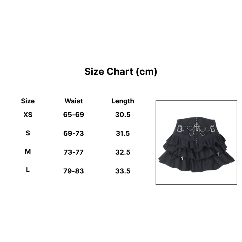 Cross Chain Ruffle Skirt 8