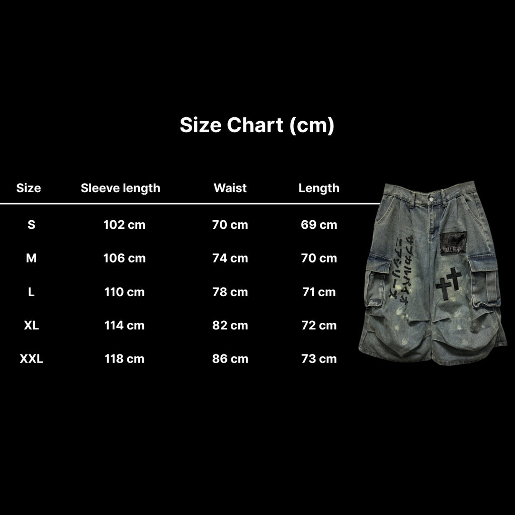 Cross Denim Cargo Shorts 9