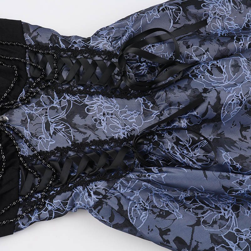 Floral Brocade Bustier Dress 13