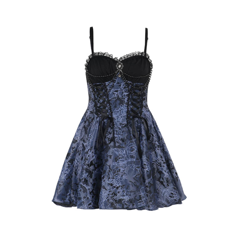 Floral Brocade Bustier Dress 2