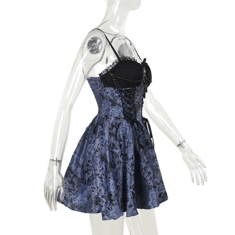 Floral Brocade Bustier Dress 8