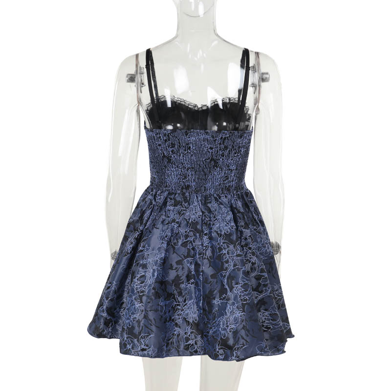 Floral Brocade Bustier Dress 9