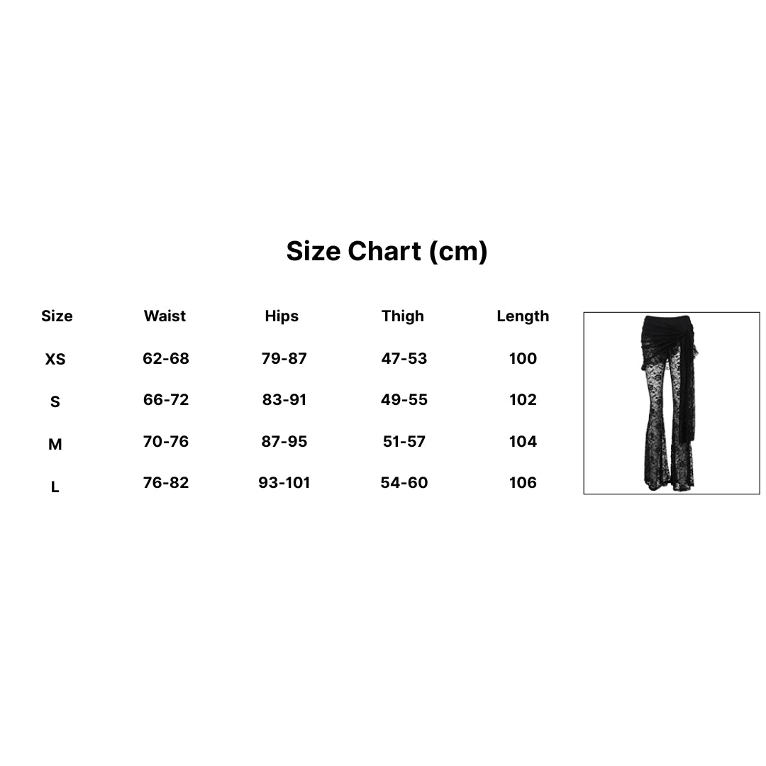 Floral Lace Sheer Pants 14