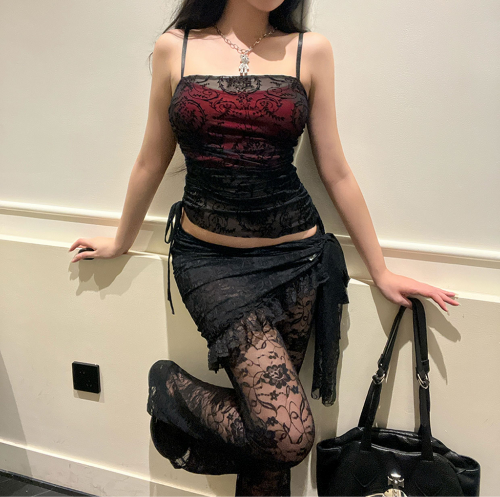 Floral Lace Sheer Pants 6