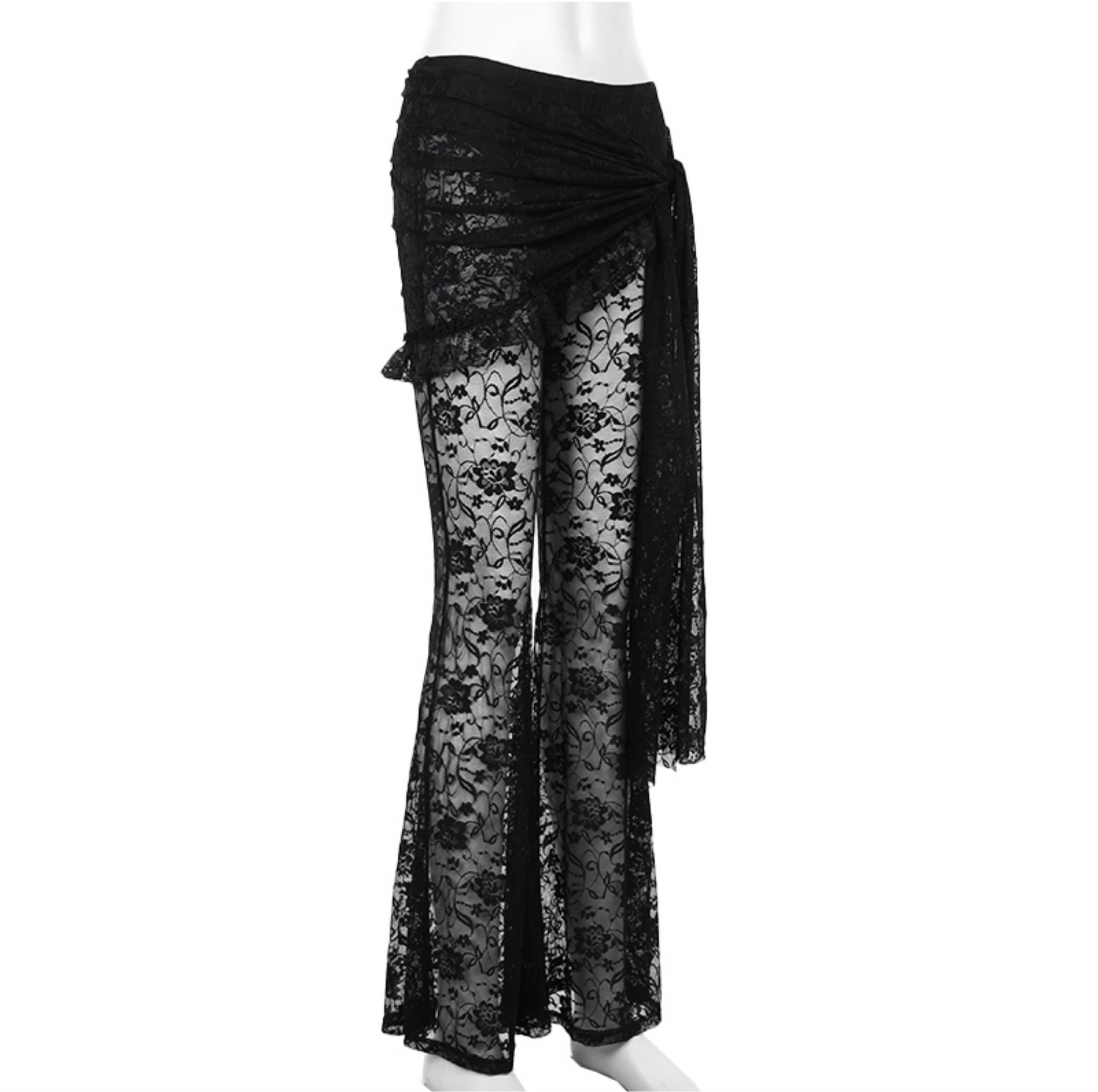 Floral Lace Sheer Pants 8