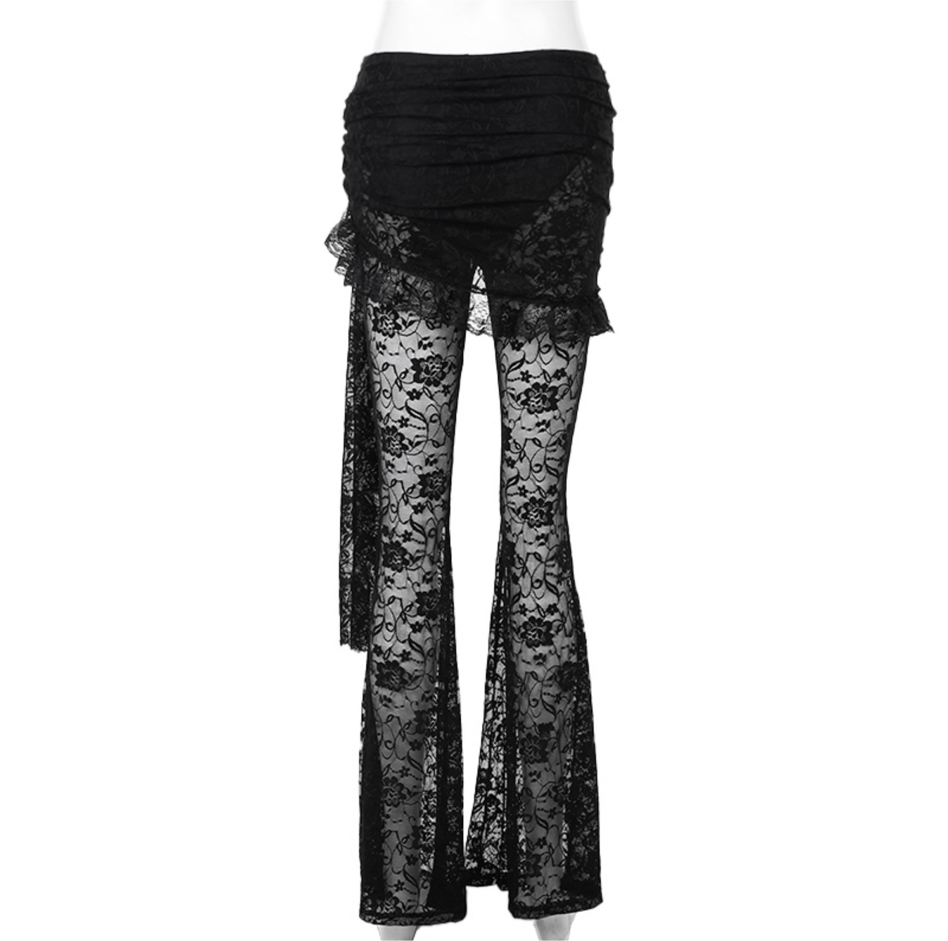 Floral Lace Sheer Pants 9