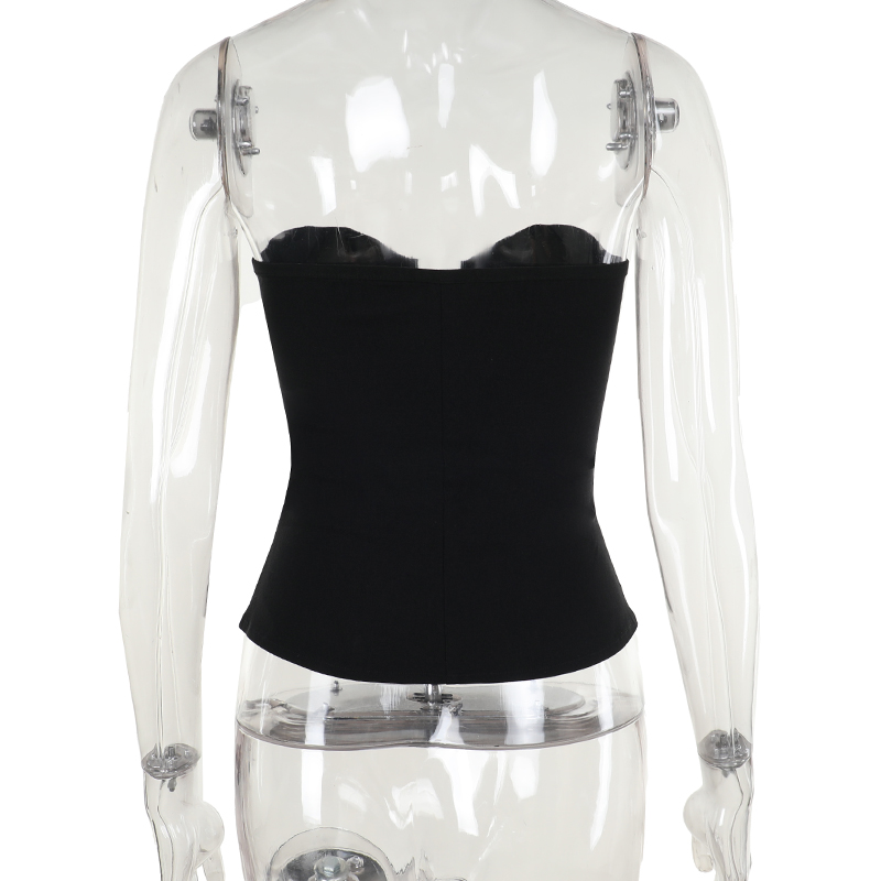 Gothic Buckle Zip Corset 11