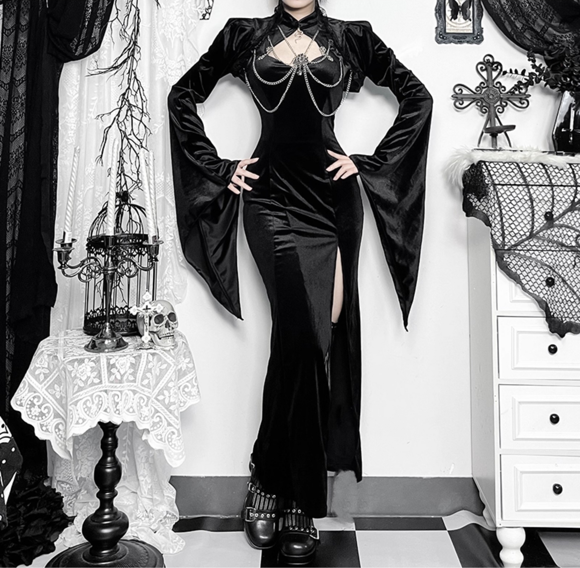 Gothic Chain Drape Bolero 4