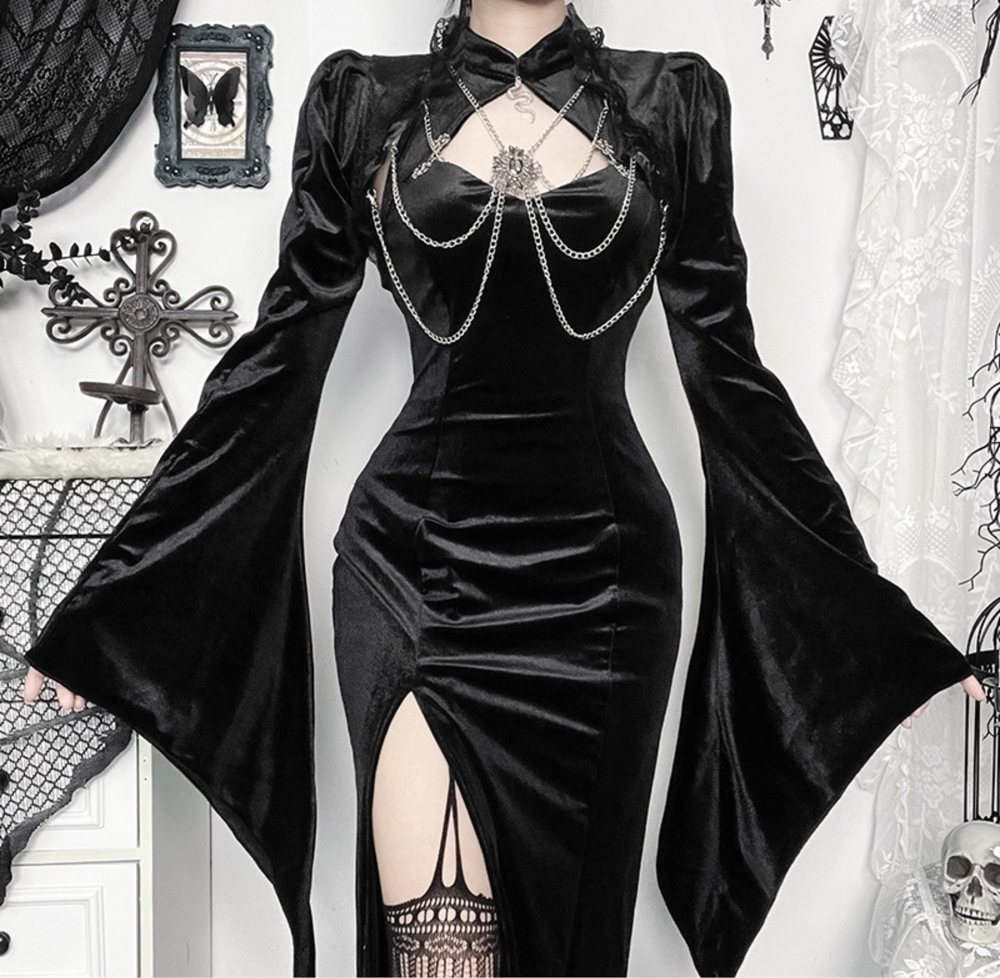 Gothic Chain Drape Bolero 6