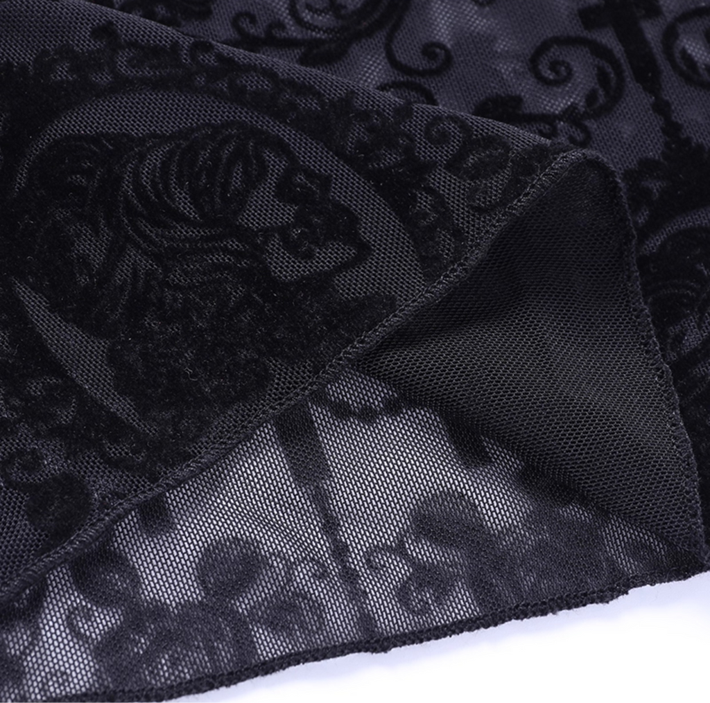 Gothic Lace Flared Pants 12