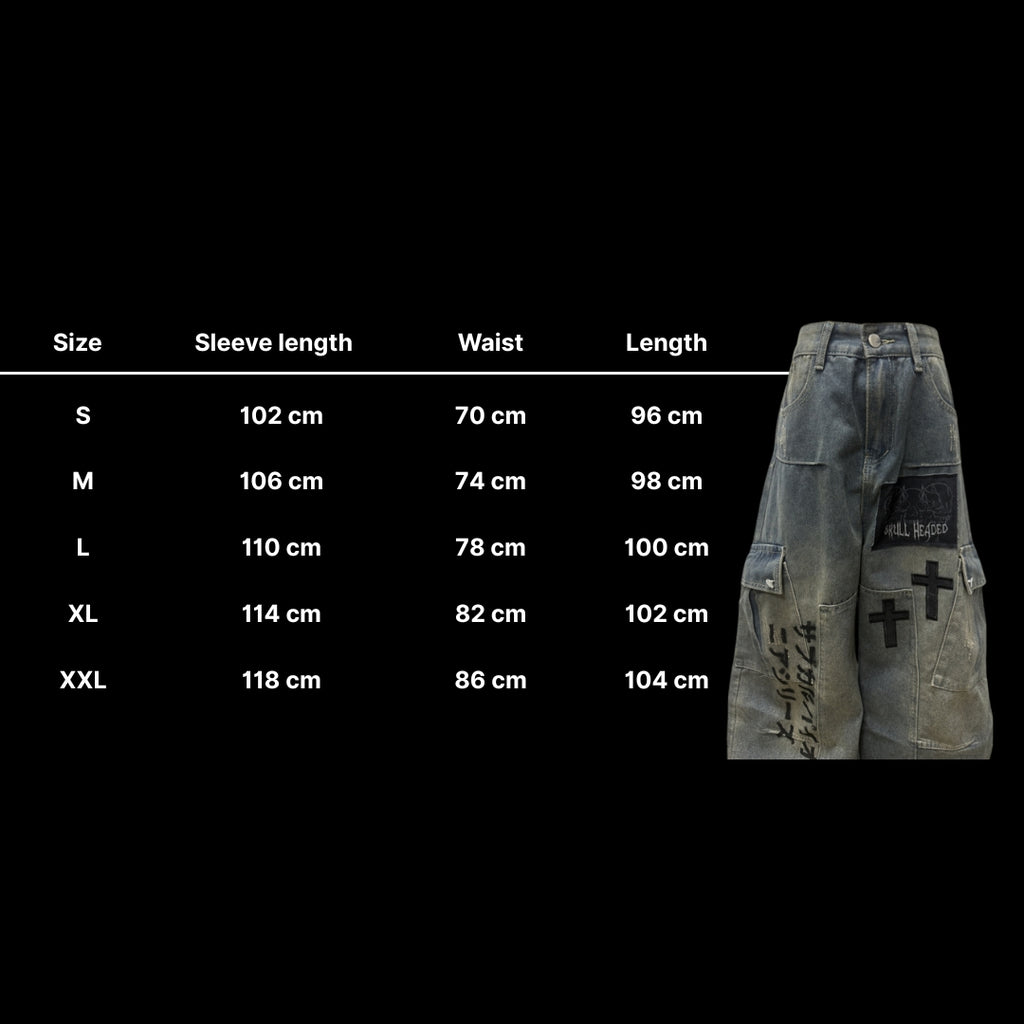 Gothic Oversized Baggy Jeans 10