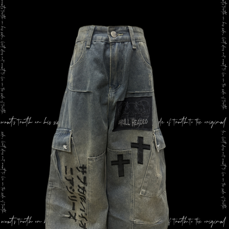 Gothic Oversized Baggy Jeans 2