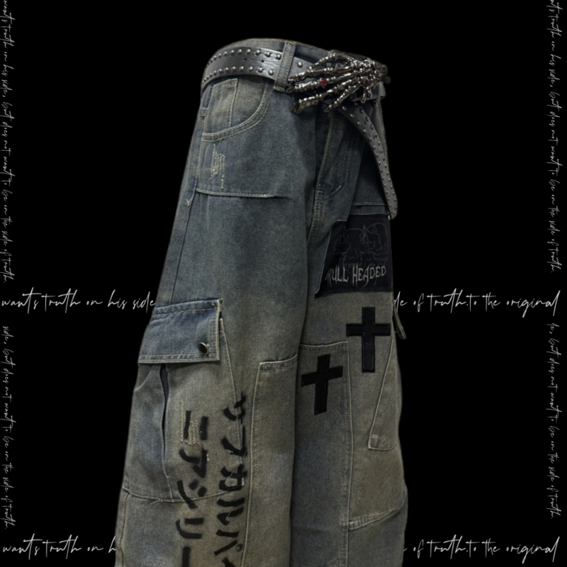 Gothic Oversized Baggy Jeans 3