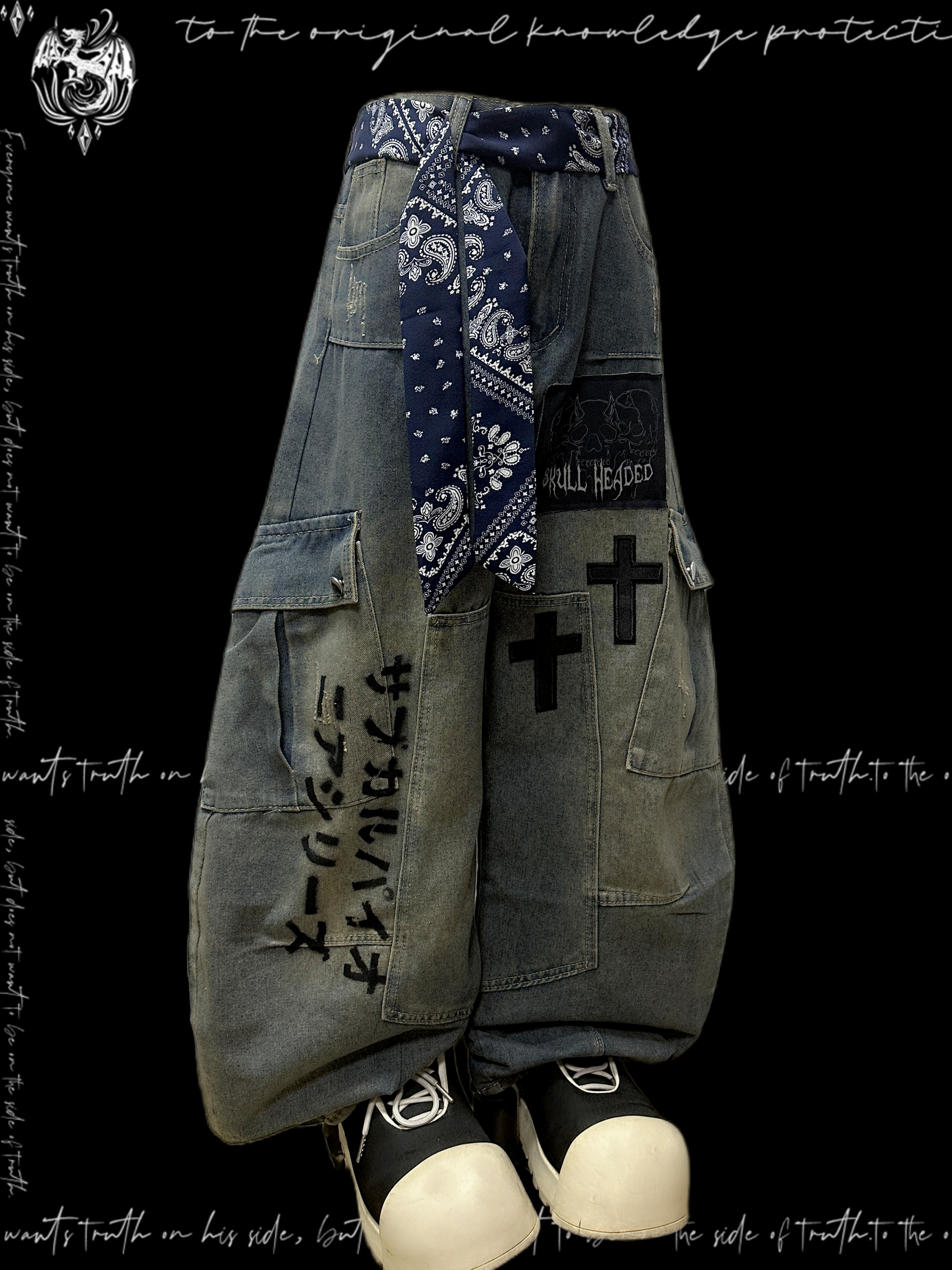 Gothic Oversized Baggy Jeans 7