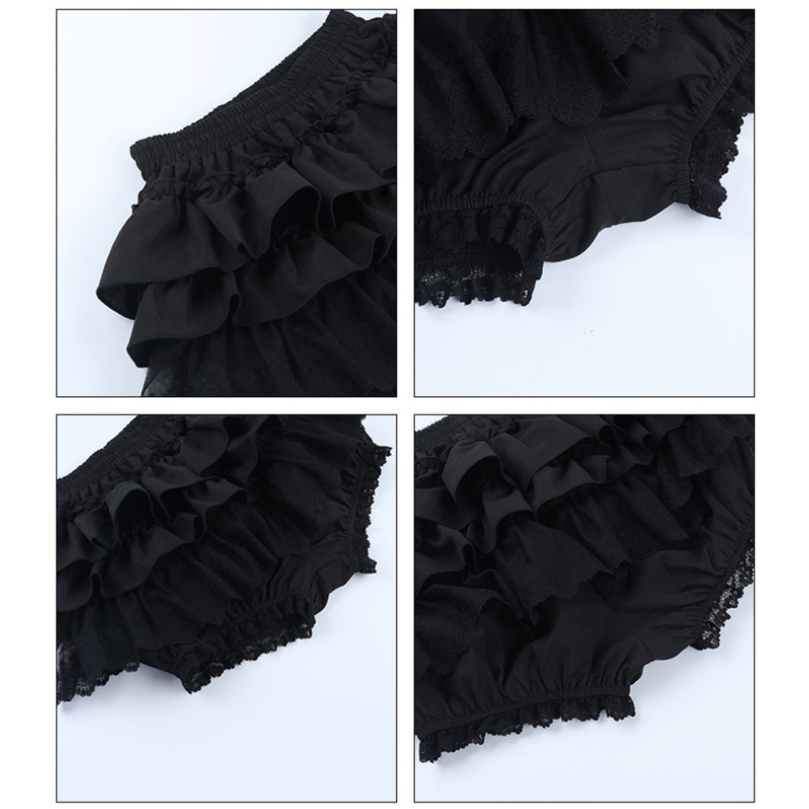 Gothic Ruffle Lace Bloomers 2