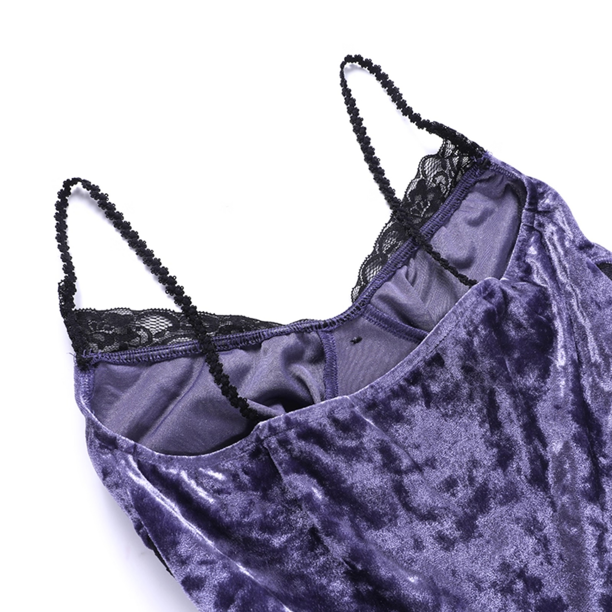 Gothic Velvet Dress with Cross 14