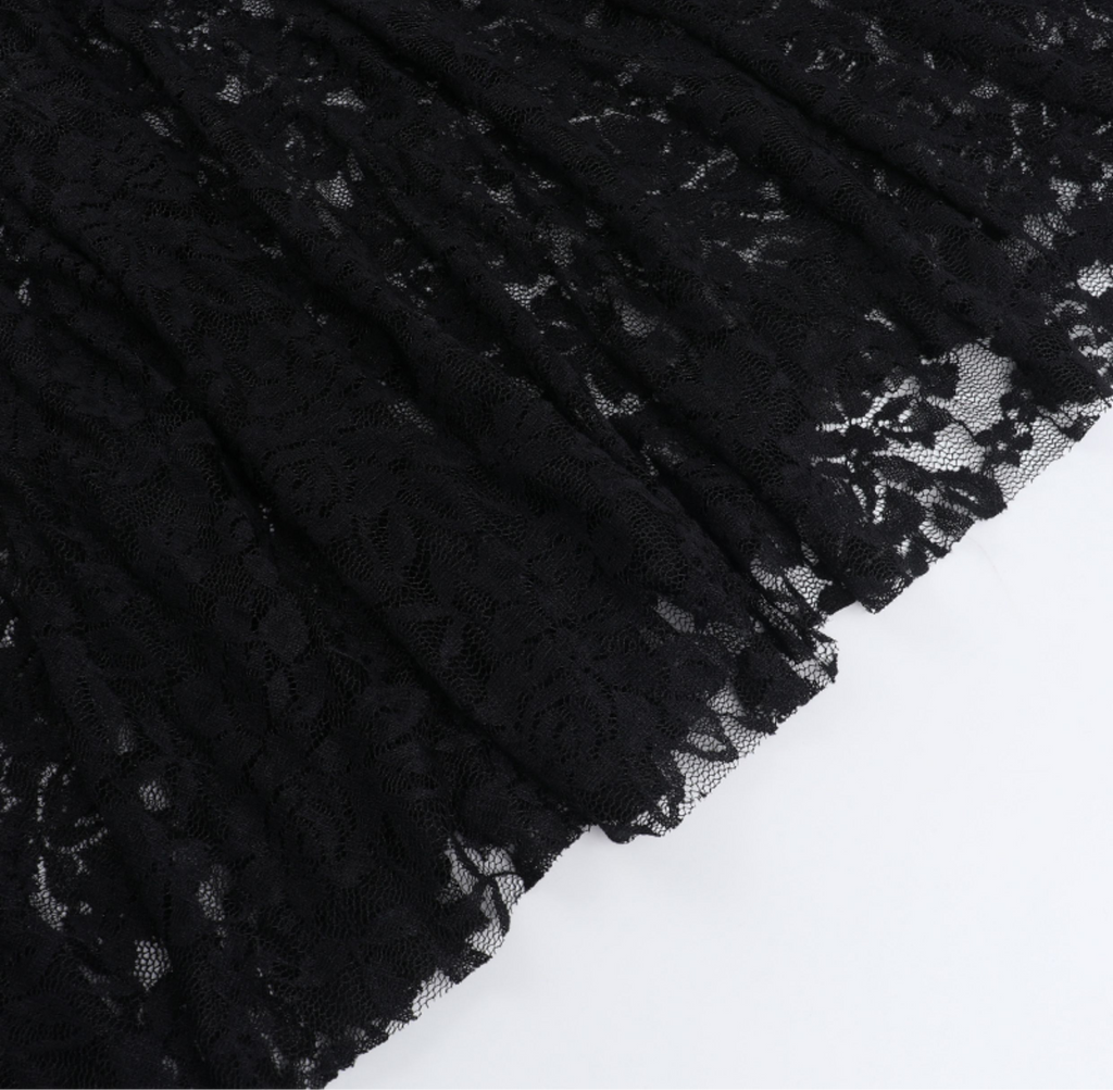 Hooded Cross Lace Dress 11