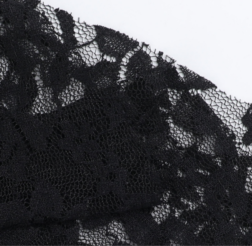 Hooded Cross Lace Dress 13