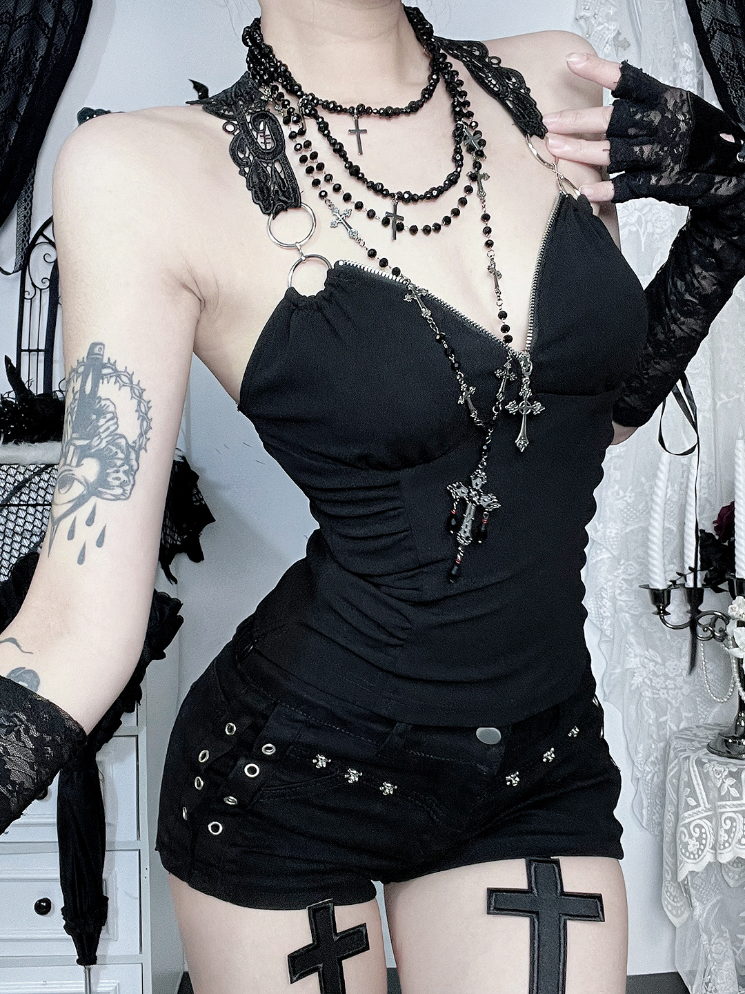 Lace Harness Camisole Top 2