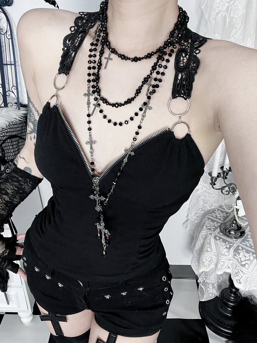 Lace Harness Camisole Top 3