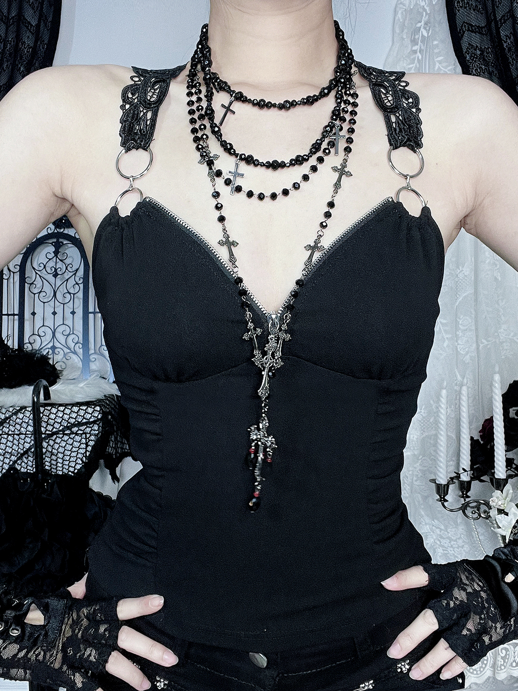 Lace Harness Camisole Top 4