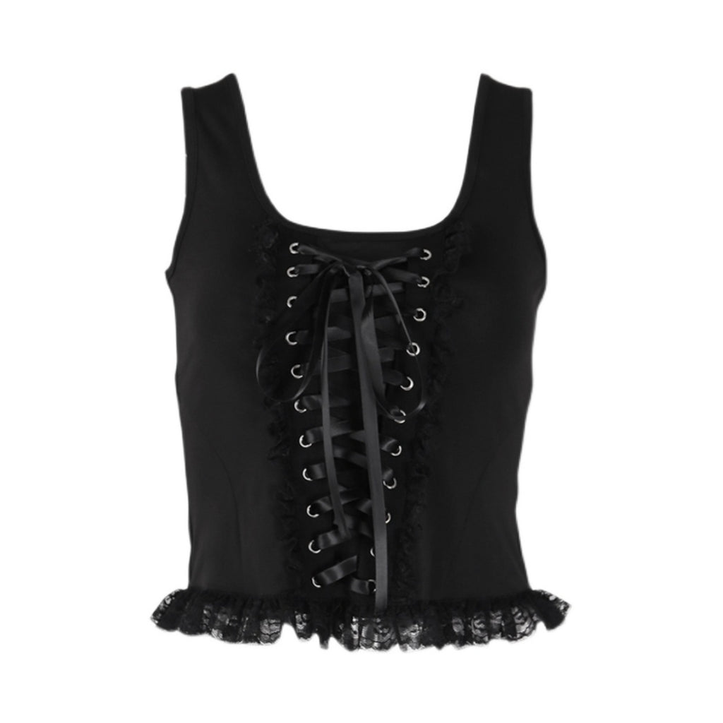 Lace-Up Corset Tank 2