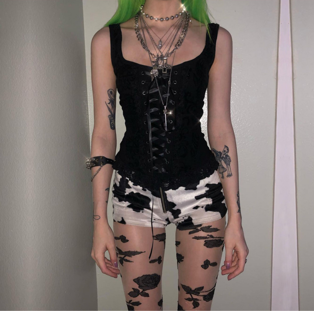 Lace-Up Corset Tank 3