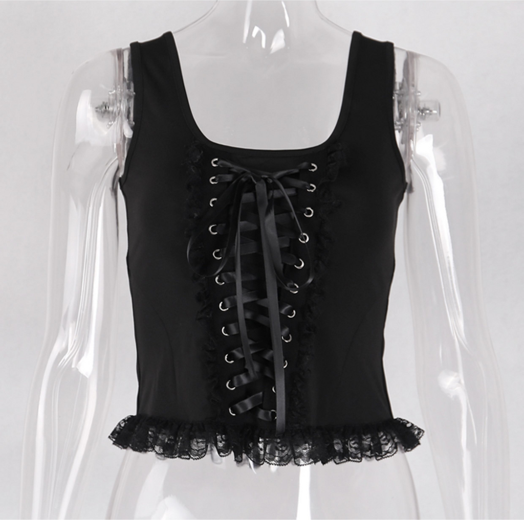 Lace-Up Corset Tank 6