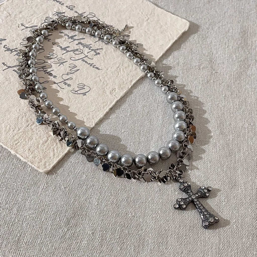 Layered Pearl Necklace 6