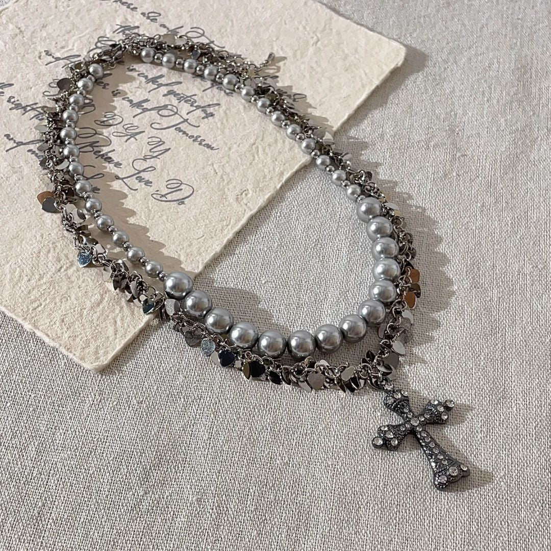 Layered Pearl Necklace 6