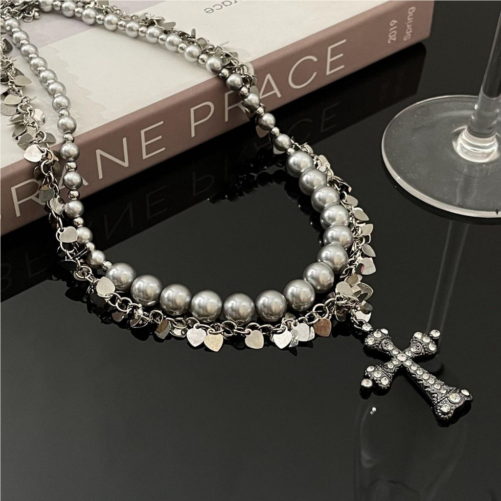 Layered Pearl Necklace 7