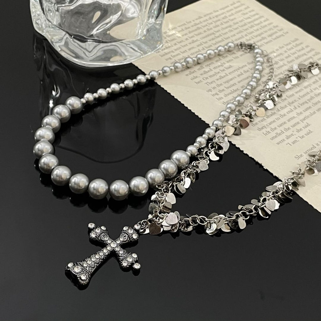 Layered Pearl Necklace 8