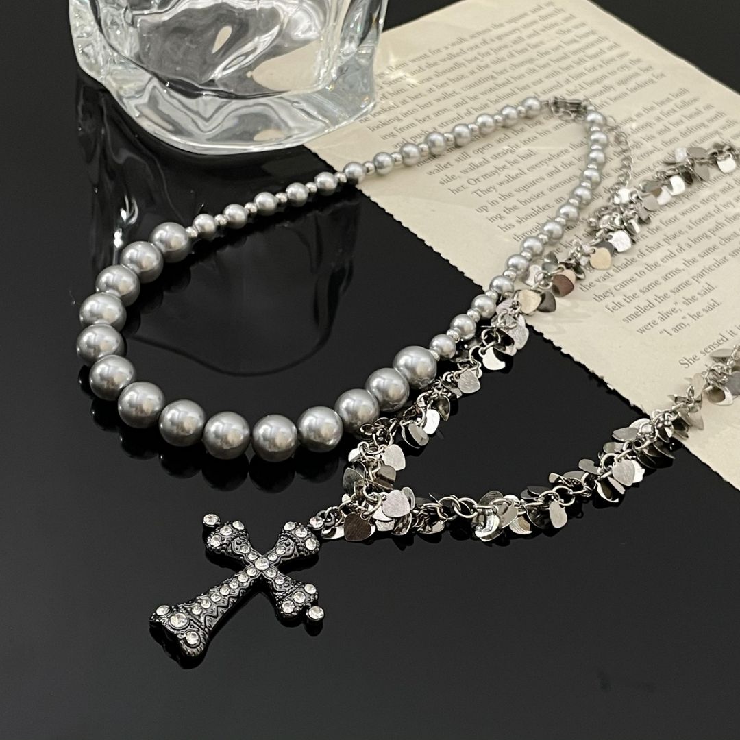 Layered Pearl Necklace 8