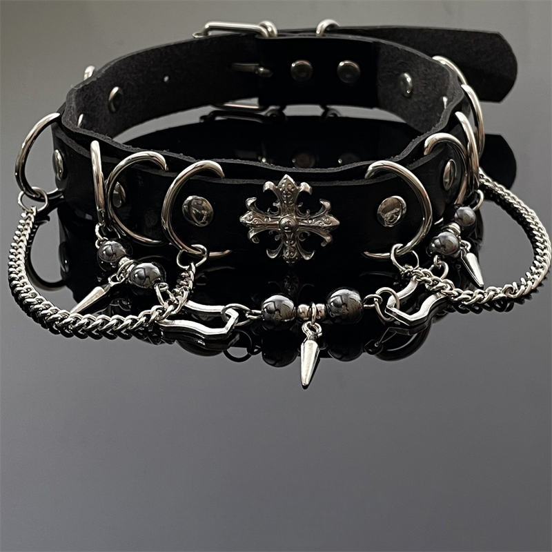 Leather Chain Choker 5