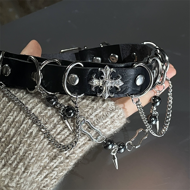 Leather Chain Choker 6