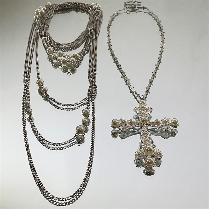 Long Layered Chain Necklace 5