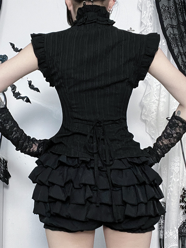 Pinstripe Sleeveless Blouse 4