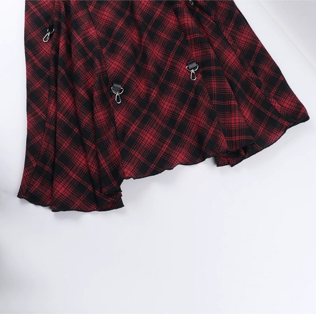 Punk Tartan Asymmetrical Skirt 10