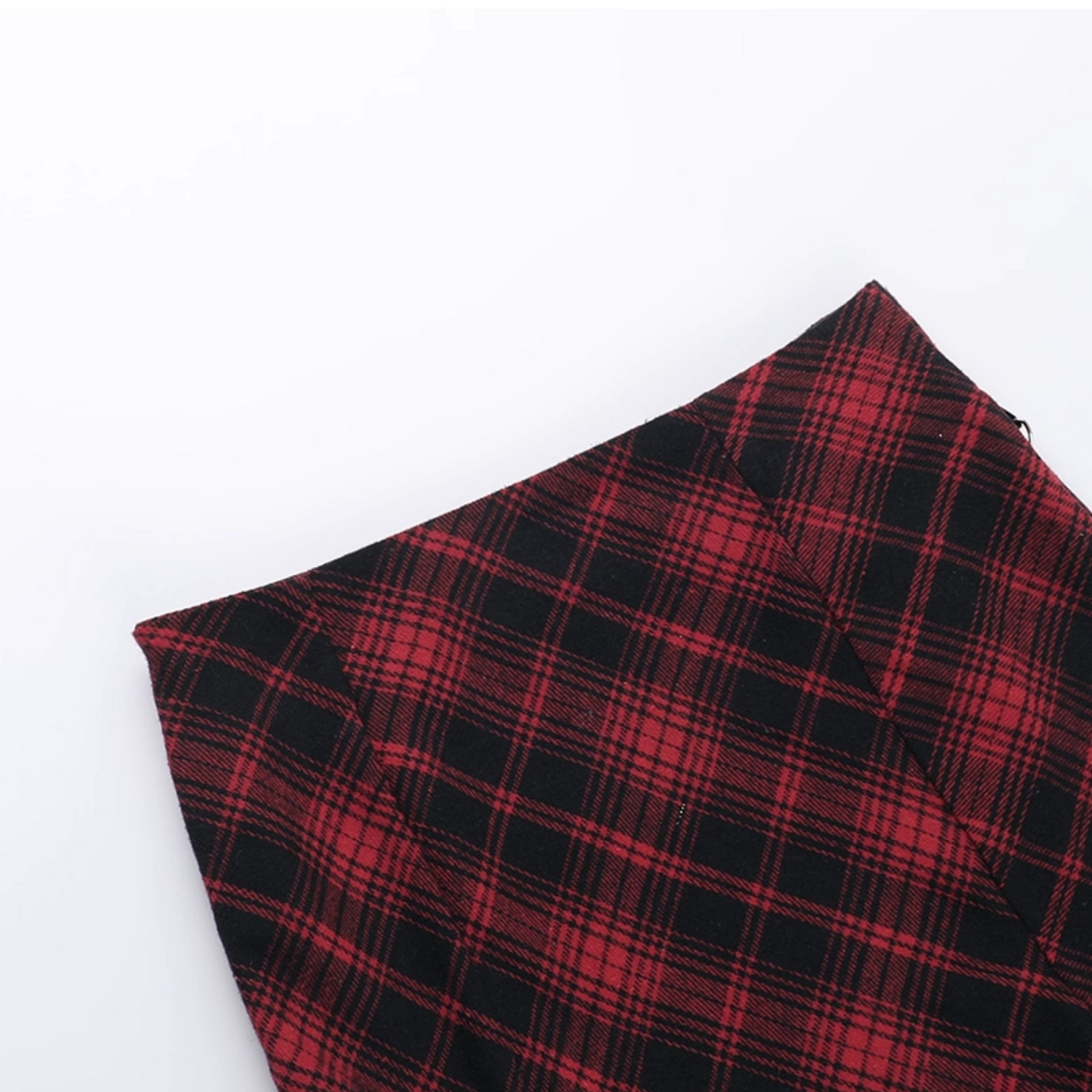 Punk Tartan Asymmetrical Skirt 11