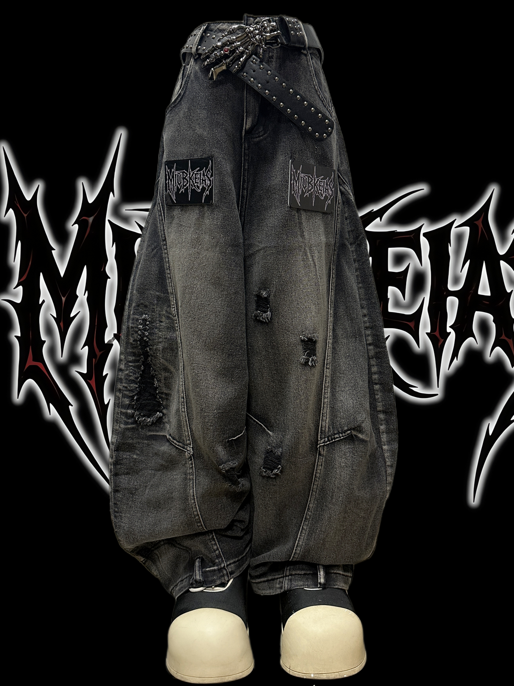 Ripped Grunge Baggy Jeans 4