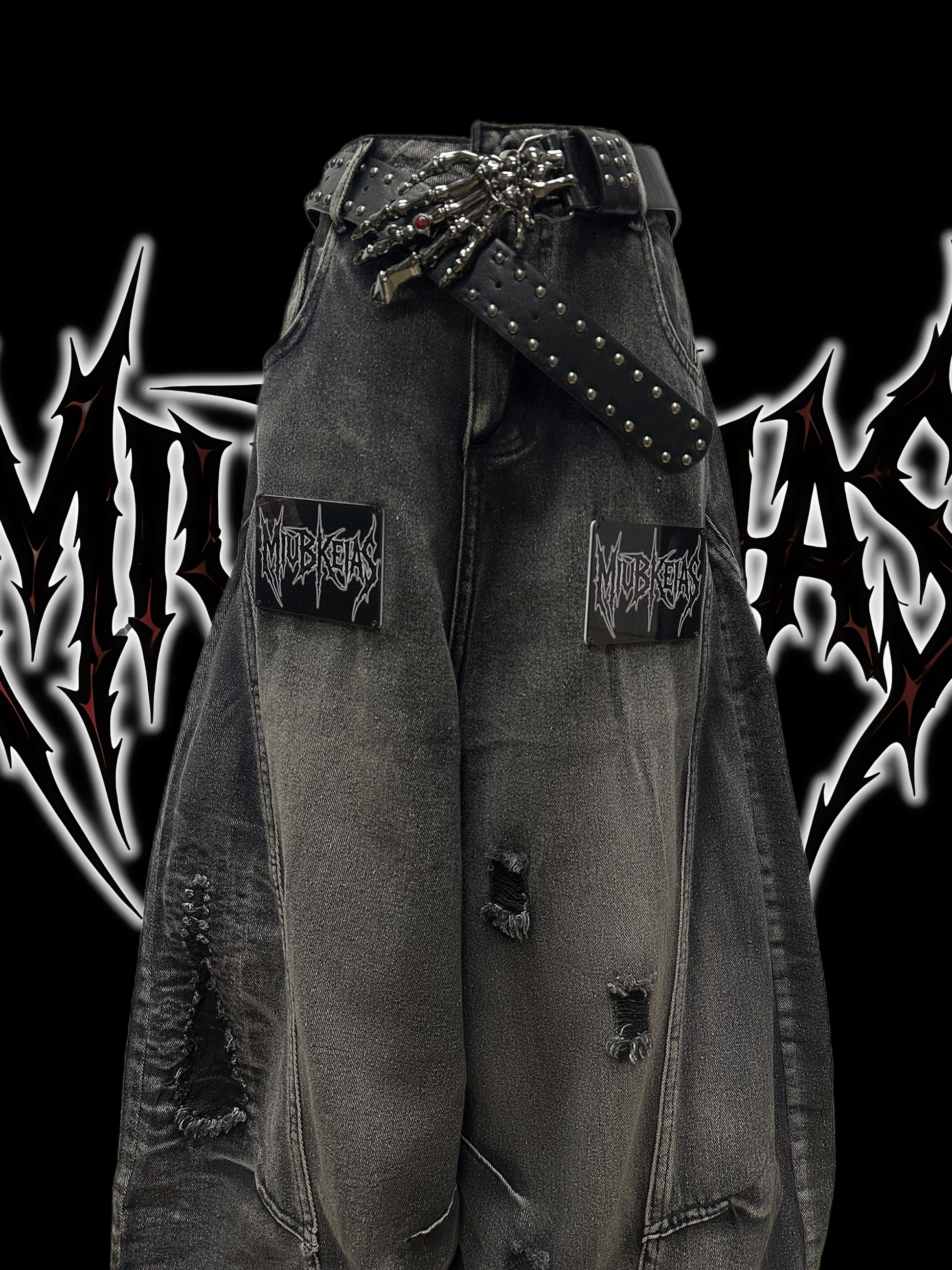 Ripped Grunge Baggy Jeans 6