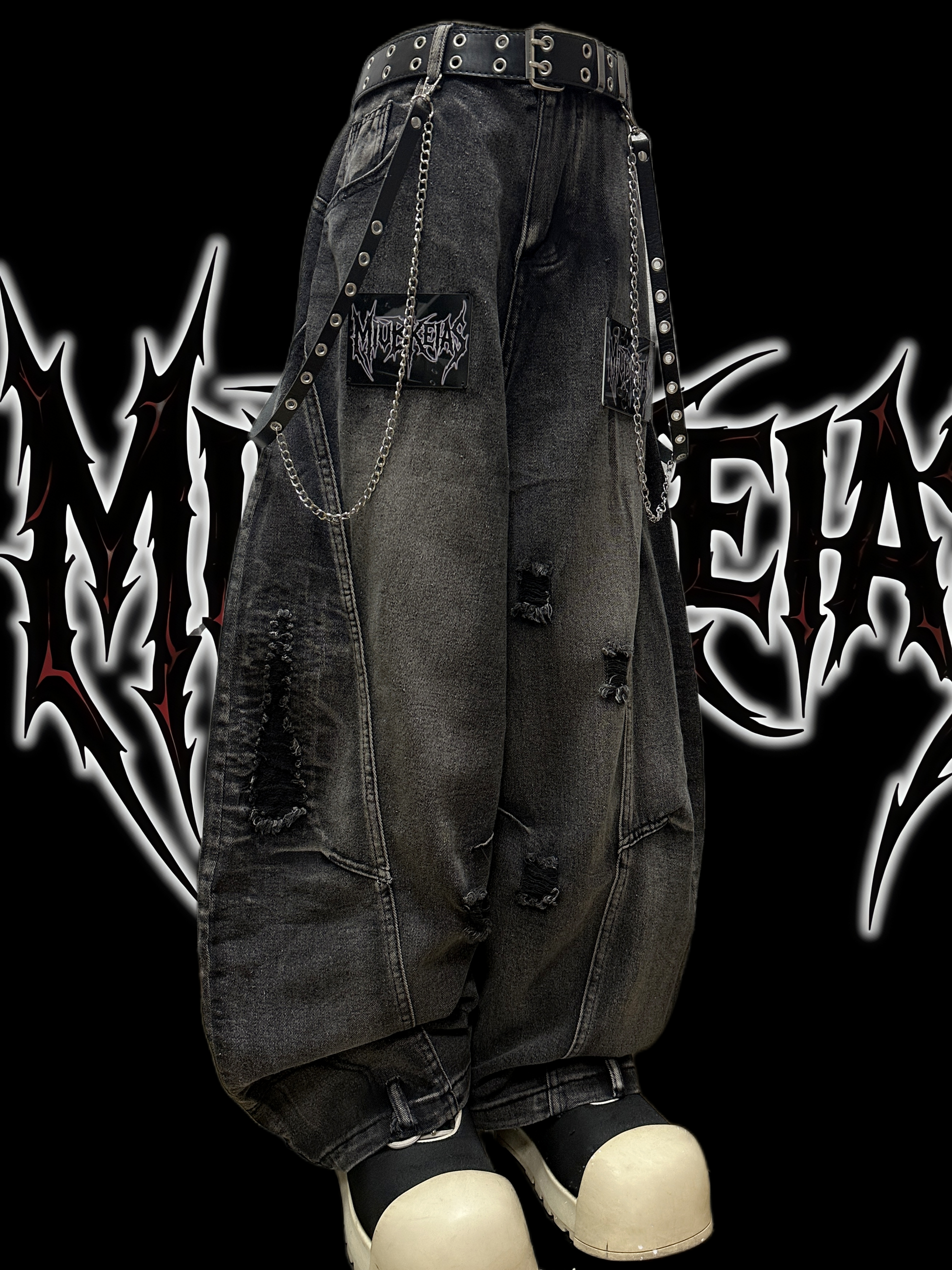 Ripped Grunge Baggy Jeans 7