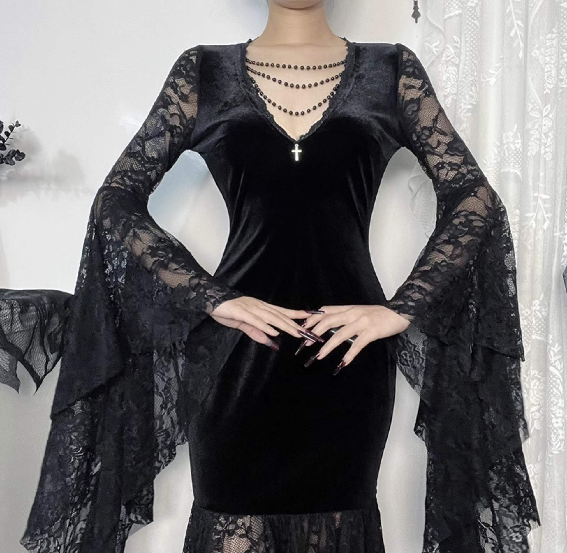 Rosary Lace Maxi Dress 5